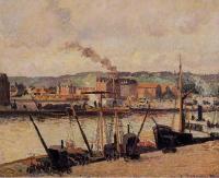Pissarro, Camille - Morning, Rouen, the Quays